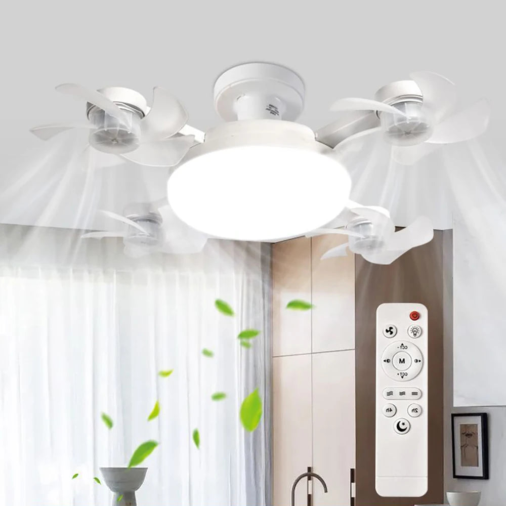 Ceiling Fan Light Remote Control Adjustment Wind Speed Timer 3 Color Modes Bedroom Decorat
